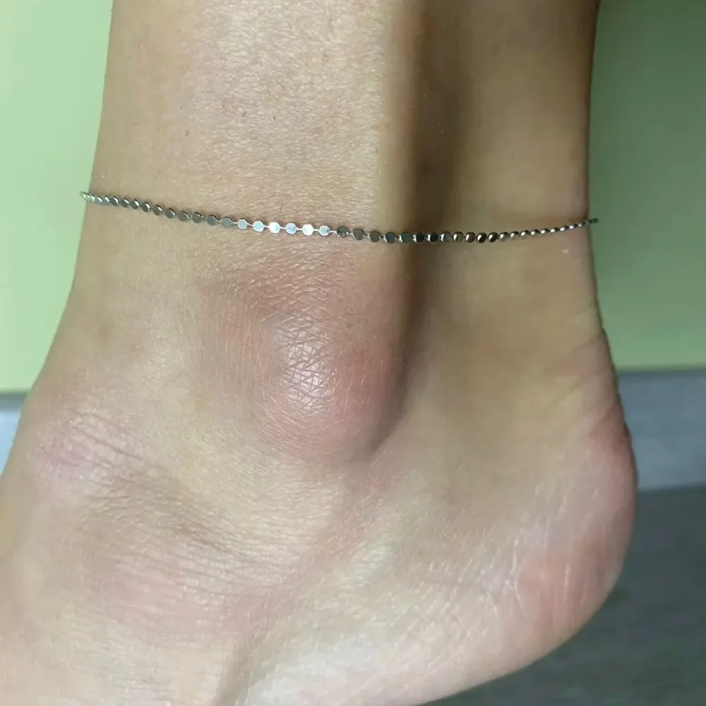 925 Sterling Silver Beads Anklets Foot Bracelet